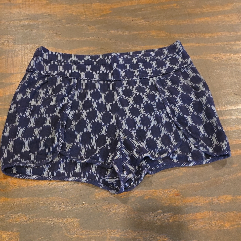 Staring at Stars Navy Ikat-Print Athletic Shorts
